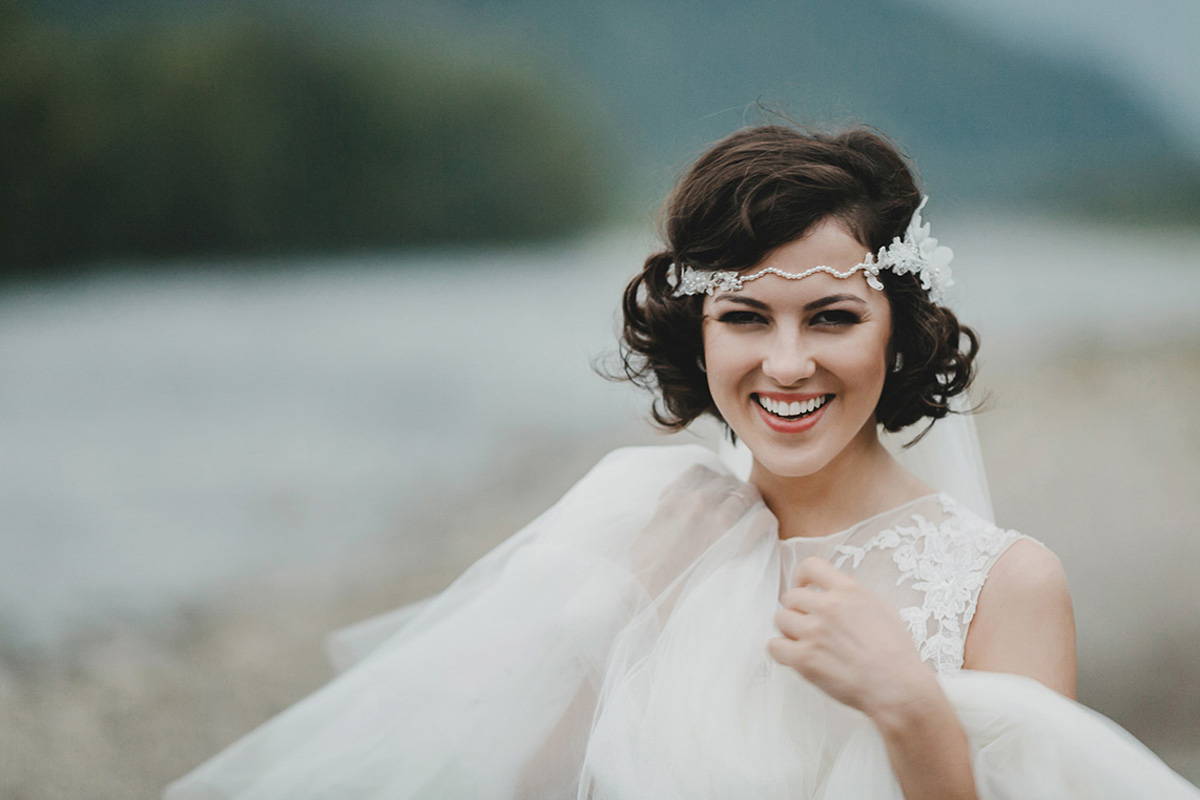 acconciatura da sposa capelli corti